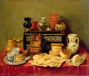 Stillleben mit einer Ebenholztruhe, 1652